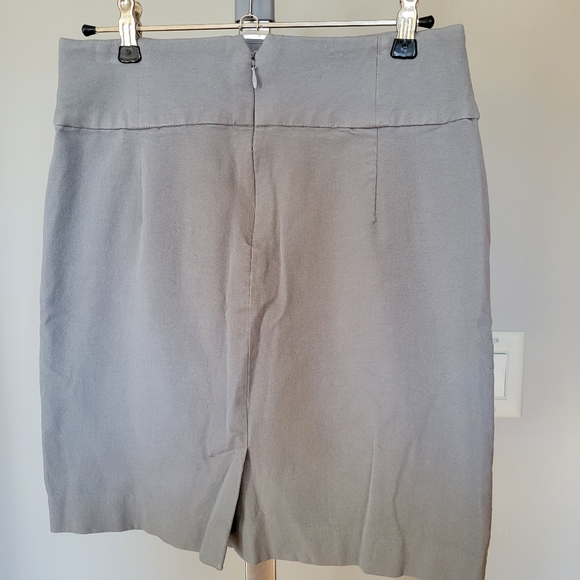 Banana Republic Silver Stretch Skirt WITH POCKETS 6P - Picture 4 of 6